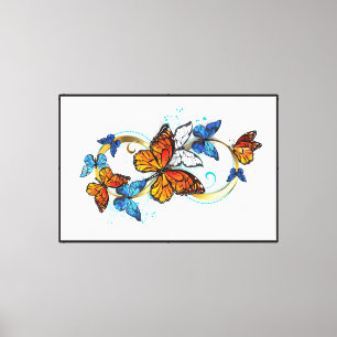Infinity of Monarch Butterflies Canvas Print