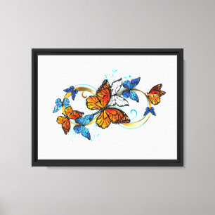 Infinity of Monarch Butterflies Canvas Print