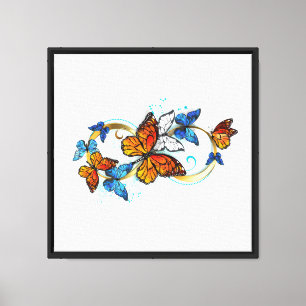 Infinity of Monarch Butterflies Canvas Print