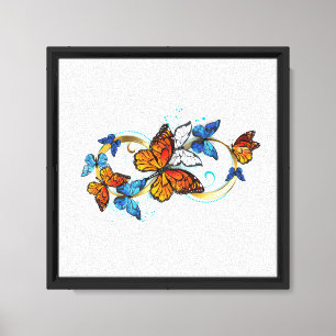 Infinity of Monarch Butterflies Canvas Print