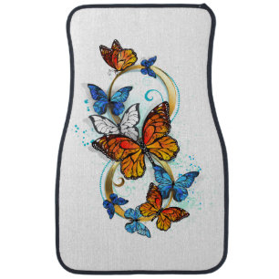 Infinity of Monarch Butterflies Car Floor Mat