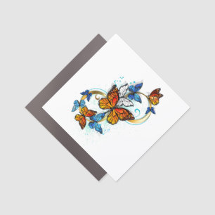 Infinity of Monarch Butterflies Car Magnet