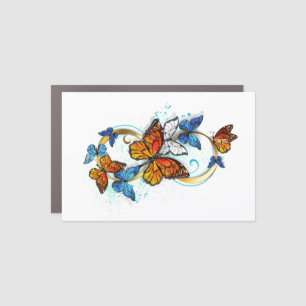 Infinity of Monarch Butterflies Car Magnet