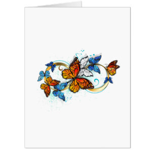 Infinity of Monarch Butterflies Card