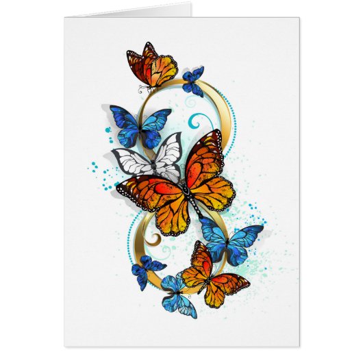 Infinity of Monarch Butterflies Cards (Front)