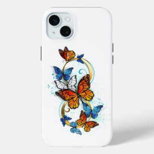 Infinity of Monarch Butterflies iPhone 15 Plus Case