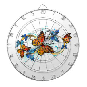Infinity of Monarch Butterflies Dart Board