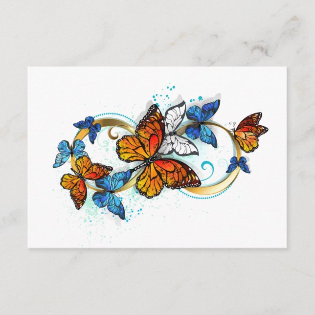 Infinity of Monarch Butterflies Enclosure Card (Front)