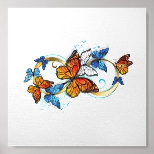 Infinity of Monarch Butterflies Foam Core Photo Tile