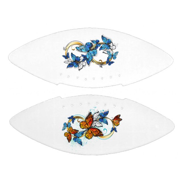 Infinity of Monarch Butterflies Football (Panels)
