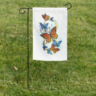 Infinity of Monarch Butterflies Garden Flag