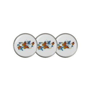 Infinity of Monarch Butterflies Golf Ball Marker