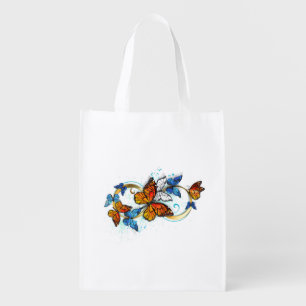 Infinity of Monarch Butterflies Grocery Bag