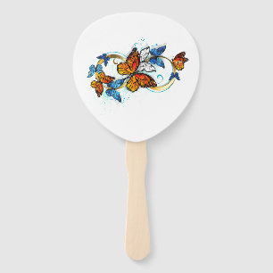 Infinity of Monarch Butterflies Hand Fan