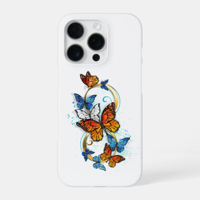 Infinity of Monarch Butterflies iPhone Case (Back)