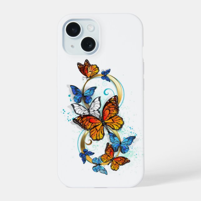 Infinity of Monarch Butterflies Iphone Case (Back)