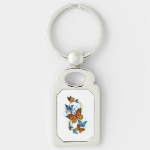 Infinity of Monarch Butterflies Keychain