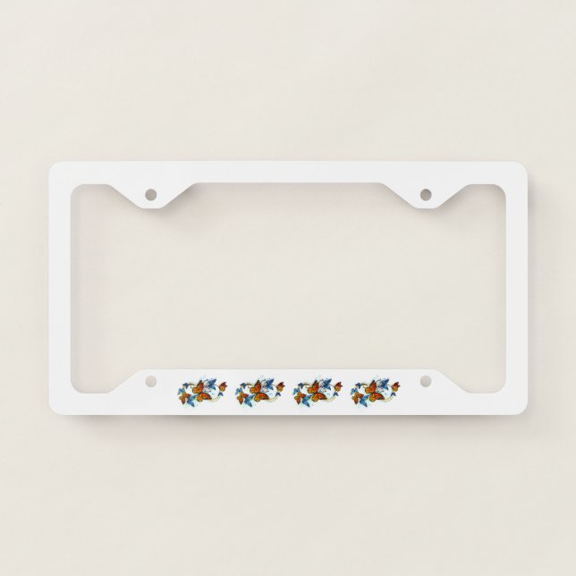 Infinity of Monarch Butterflies License Plate Frame (Front)