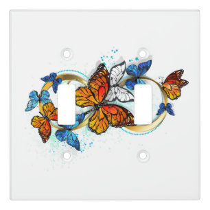 Infinity of Monarch Butterflies Light Switch Cover