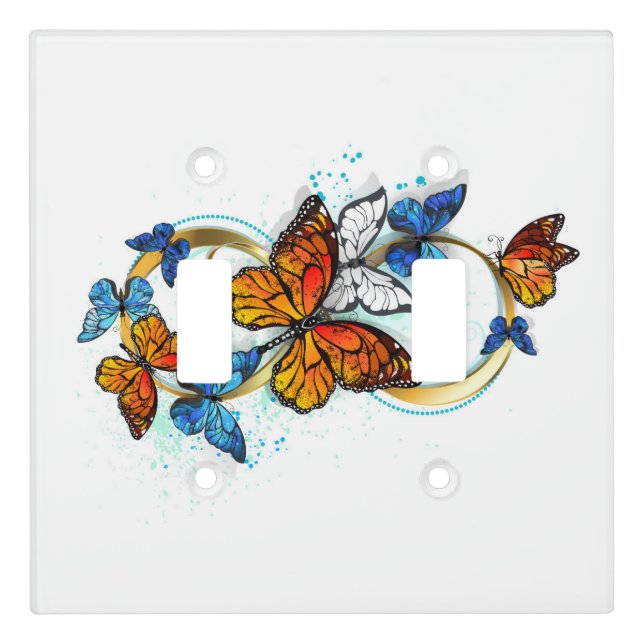 Infinity of Monarch Butterflies Light Switch Cover (Front)
