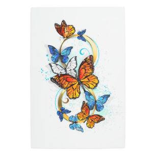 Infinity of Monarch Butterflies Metal Print
