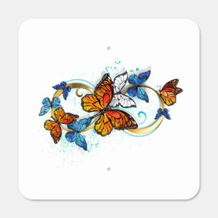 Infinity of Monarch Butterflies Metal Sign