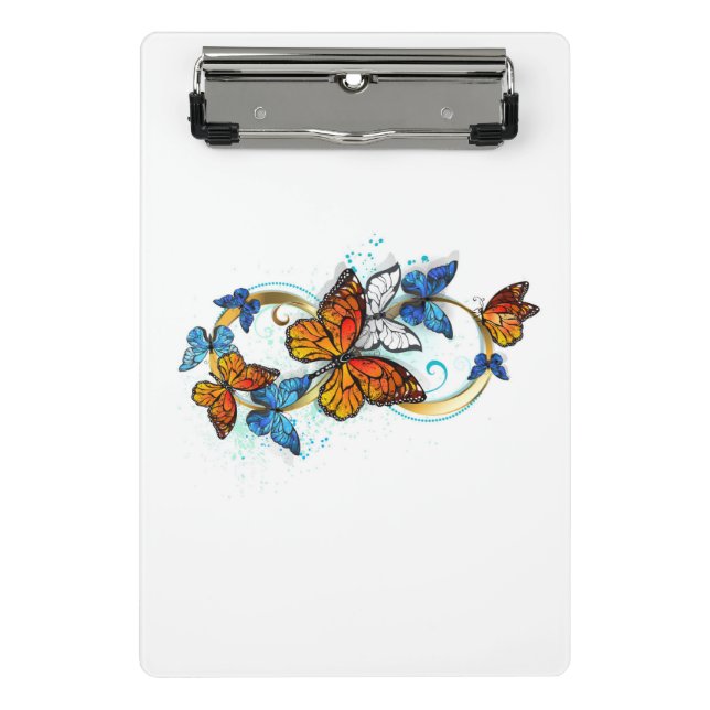 Infinity of Monarch Butterflies Mini Clipboard (Front)
