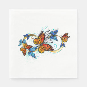 Infinity of Monarch Butterflies Napkins