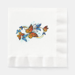 Infinity of Monarch Butterflies Napkins