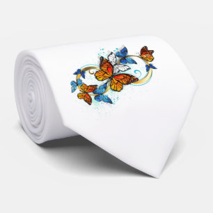 Infinity of Monarch Butterflies Neck Tie