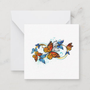 Infinity of Monarch Butterflies Note Card