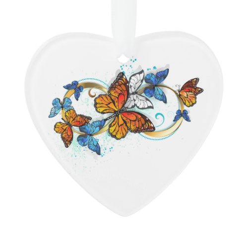 Infinity of Monarch Butterflies Ornament