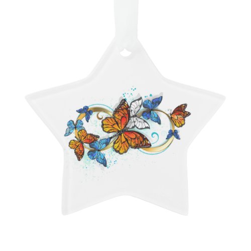 Infinity of Monarch Butterflies Ornament