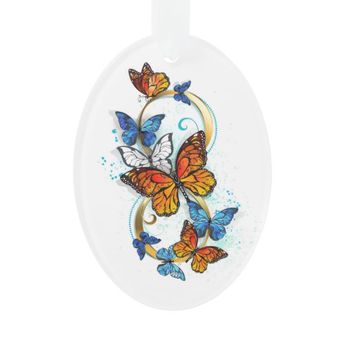 Infinity of Monarch Butterflies Ornament