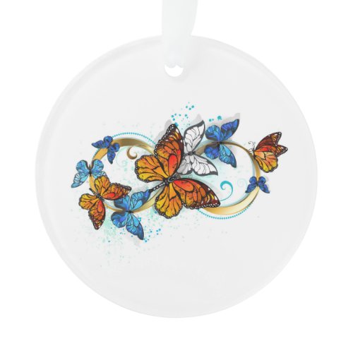 Infinity of Monarch Butterflies Ornament