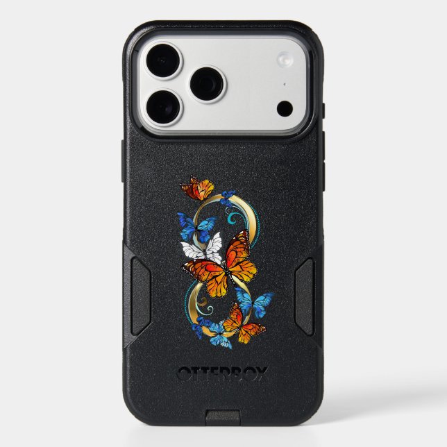 Infinity of Monarch Butterflies Otterbox iPhone Case (Back)