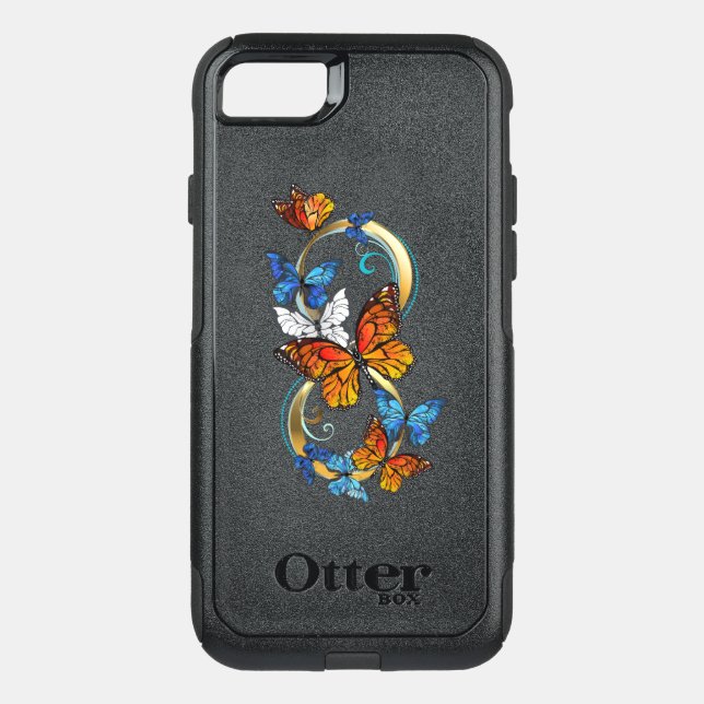 Infinity of Monarch Butterflies Otterbox iPhone Case (Back)