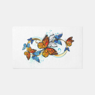 Infinity of Monarch Butterflies Outdoor Rug