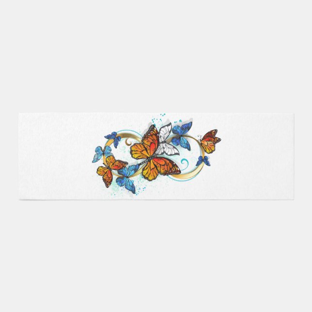Infinity of Monarch Butterflies Outdoor Rug (Front)