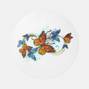 Infinity of Monarch Butterflies Outdoor Rug