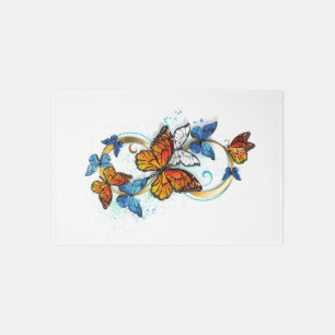 Infinity of Monarch Butterflies Outdoor Rug
