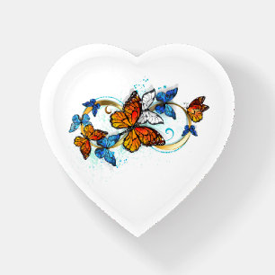 Infinity of Monarch Butterflies Paperweight