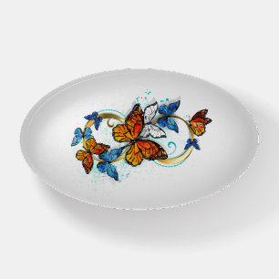 Infinity of Monarch Butterflies Paperweight