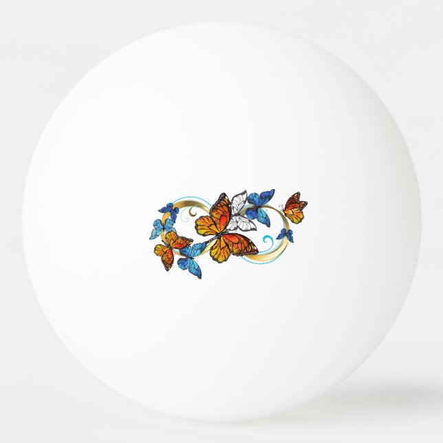Infinity of Monarch Butterflies Ping Pong Ball (Front)