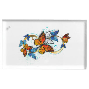 Infinity of Monarch Butterflies Place Card Holder