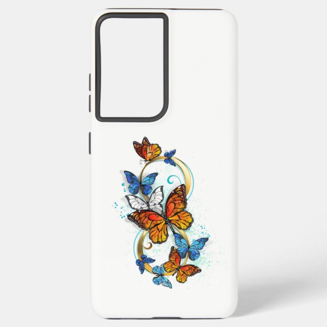 Infinity of Monarch Butterflies Samsung Galaxy Case (Back)