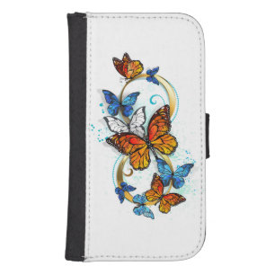 Infinity of Monarch Butterflies Galaxy S4 Wallet Case