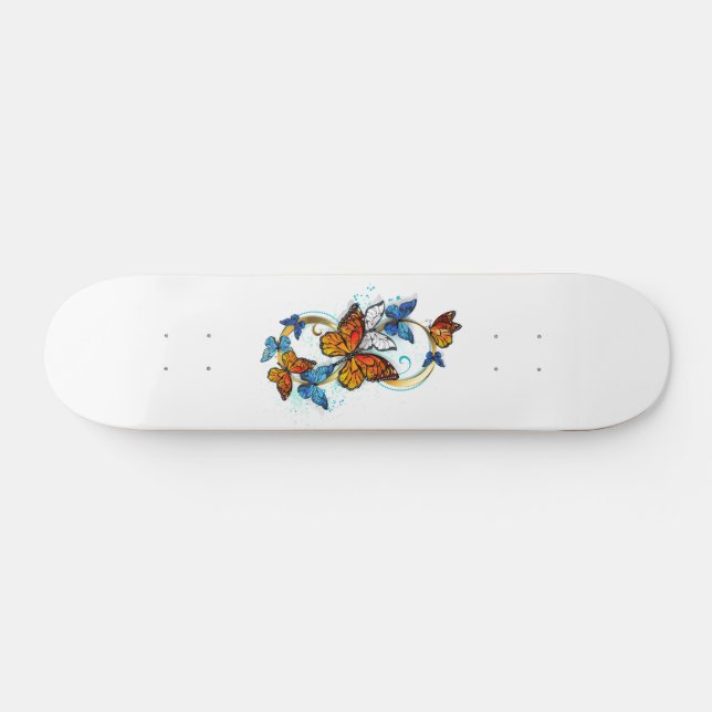 Infinity of Monarch Butterflies Skateboard (Horz)