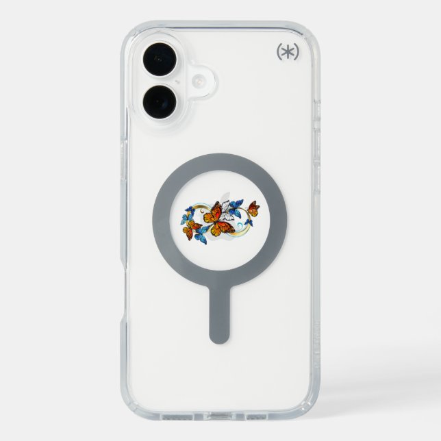 Infinity of Monarch Butterflies Speck iPhone Case (Front)