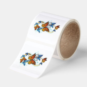 Infinity of Monarch Butterflies Square Sticker